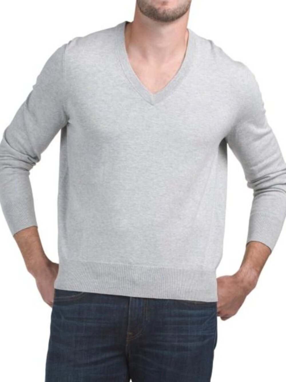 BROOKS BROTHERS Jersey V-neck Sweater